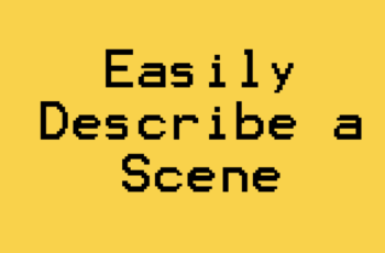 how to describe a scene